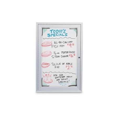 United Visual Products Single Indoor Magnetic Wet/Dry Erase Boa UV859-BRONZE-BLKPORC